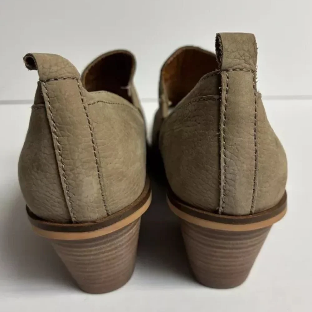 Lucky Brand Women’s Vennia Taupe Ankle Booties, Size 9.5 M